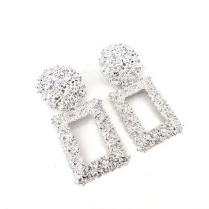 Brand New Silver Square Earrings